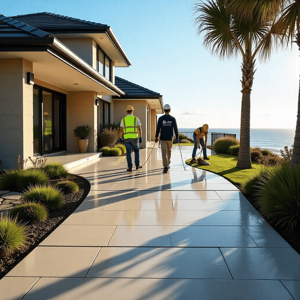 Professional Driveway Paving Northern Beaches – Stamped Concrete & Stone Finishes